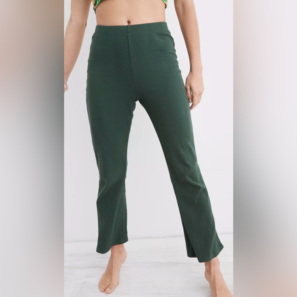 aerie High Waisted Cropped Kick Flare Pant - Picture 3 of 9